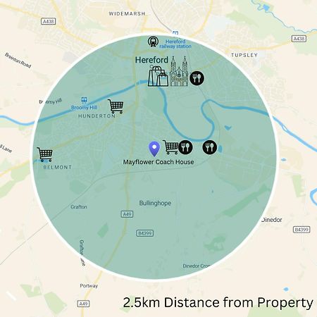 Hereford - Mayflower Coach House, Modern 2 Bedroom Property With Parking, Located South Of Hereford City, Suitable For Small Family, Couple Or Contractors - Sleeps Up To 5 Guests - Hosted By Rentmyhouse Екстер'єр фото